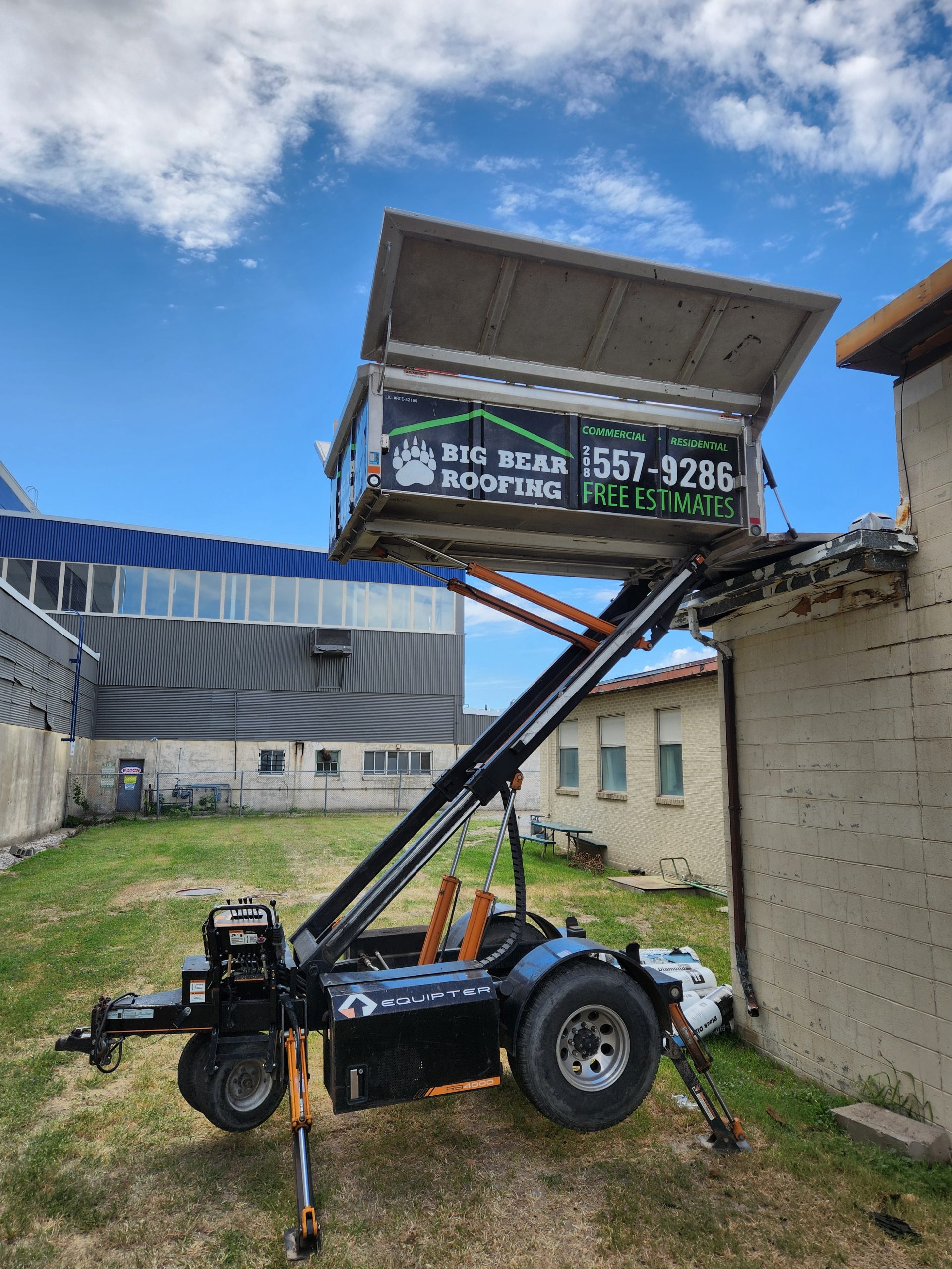 Big Bear Roofing Truck and Team in Idaho